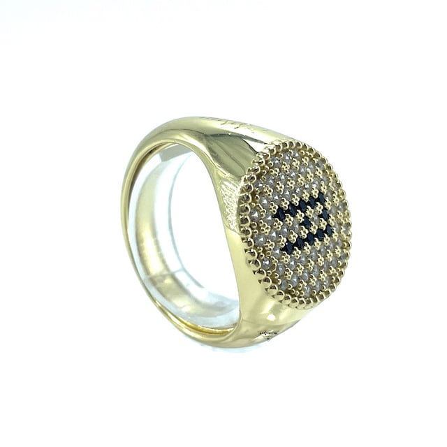Anello con iniziale color oro - Misis - AN03526PL - Imagen 2